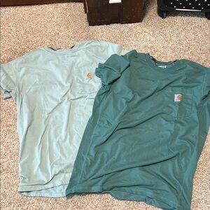 Carhartt Pocket T-Shirts in Green and Light Green